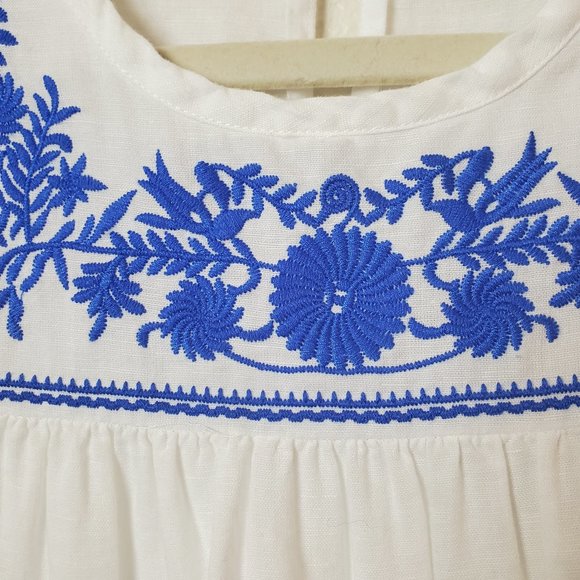 J. CREW Embroidered Linen Blend Cami Tank - Picture 5 of 7